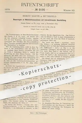 original Patent - Moritz Martin , Bitterfeld , 1879 , Mehlsichtemaschine | Mahlmühle , Mehl , Mühle , Mühlen , Müllerei