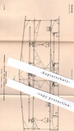 original Patent - Carl Funcke , Leipzig , 1894 , Ringelspiel | Modellbau , Modelleisenbahn , Eisenbahn | Spielzeug !!