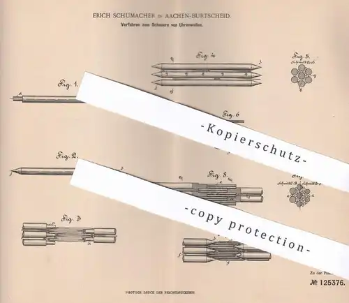 original Patent - Erich Schumacher , Aachen / Burtscheid , 1900 , Polieren von Uhrenwellen | Uhr , Uhren , Uhrmacher !!