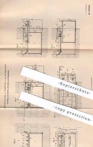 original Patent - J. Friedrich Bär , Frankfurt / Main / Bockenheim , 1901 , Entfernen von Ruß aus Schornstein | Ofen