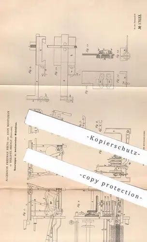 original Patent - Algernon Freeman Firth , John Boothman , Bailiffe Bridge , England , 1881 , mechan. Webstuhl | Weber