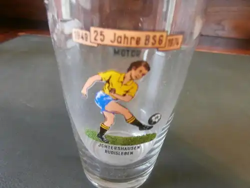 altes Glas , BSG Motor Ichtershausen / Rudisleben , 1949-1974 , DDR , Fussball , Fußball !!!