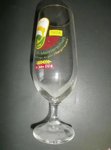 altes Glas , DDR - Meisterschaft im Angeln , 1974 , Sangerhausen , DAV , Sport , Fisch , Fischen !!!