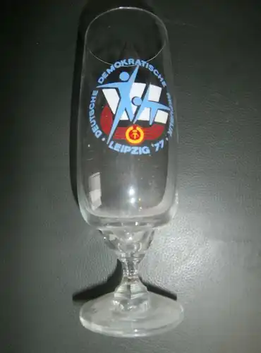 altes Glas , Spartakiade / Sportfest Leipzig 1977 , DDR , Olympia , Leichtathletik , Sport !!!