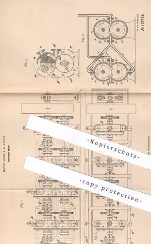 original Patent - David Morell , Kassel , 1898 , Rotierender Motor | Motoren | Dampfmaschinen , Dampfmaschine !