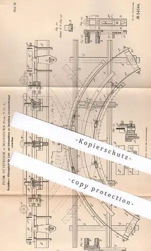 original Patent - Frank Rittenhouse , Norristown Pennsylvania USA , 1890 | Führungstisch für Lochmaschine , Bohrmaschine