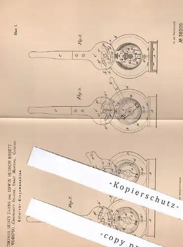 original Patent - Thomas Sidney Evans , Edwin Hudson Bissett , Winnipeg , Selkirk , Canada | Ofenrohr - Biegemaschine