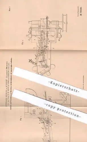 original Patent - Hyppolite Besson , Hornsey , Middlesex | G. B. Kent & Sons , London , England | 1892 | Borsten Bündel