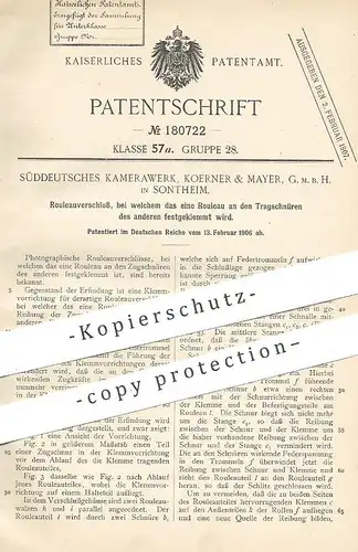 original Patent - Süddeutsches Kamerawerk , Koerner & Mayer GmbH , Sontheim , Rouleauverschluss | Fotografie , Kamera !!