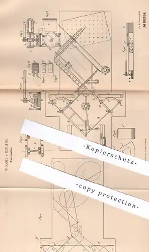 original Patent - W. Sabel , Koblenz , 1895 , Graviermaschine | Gravur , Gravieren , Druck , Druckerei !!!