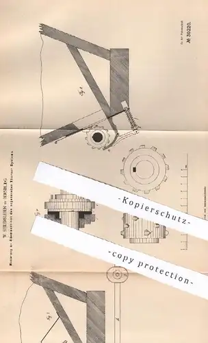 original Patent - W. Siedersleben , Bernburg , 1884 , Säemaschinen nach Thorner System | Saat , Aussaat , Säen !!