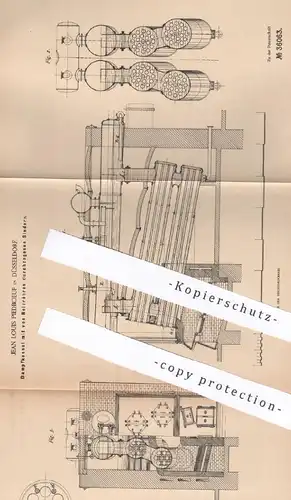 original Patent - Jean Louis Piedboeuf , Düsseldorf , 1886 , Dampfkesseln mit Siedern | Kessel , Heizröhren , Heizung !