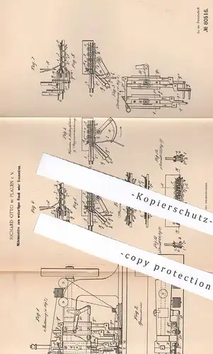 original Patent - Richard Otto , Plauen i. V. , 1894 , Nähmaschine | Nähmaschinen | Saumnähen , Schneider , Näherin !!