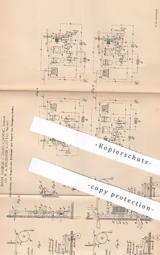 original Patent - Ernst Haebler , Groß Schönau | W. A. Knobloch , Zittau | 1898 | Zählwerk an Fernsprecher | Telefon !!