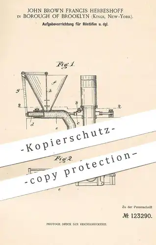 original Patent - John Brown Francis Herreshoff , Borough of Brooklyn , Kings , New York , USA , 1900 | Rostofen | Ofen