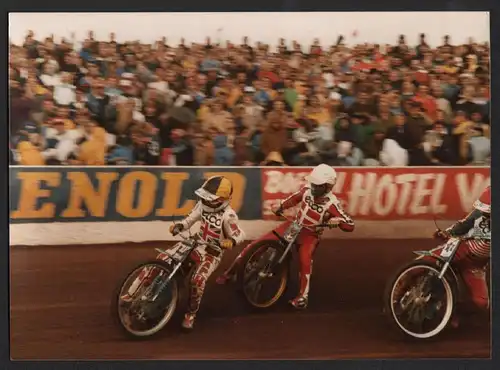 Speedway Weltmeisterschaft 80er , großes Foto !!!