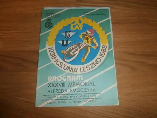 Speedway , Leszno 8.05.1988 , Rennprogramm , Programmheft , program