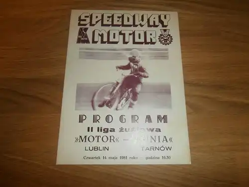 Speedway , Lublin 14.05.1981 , Rennprogramm , Programmheft , program