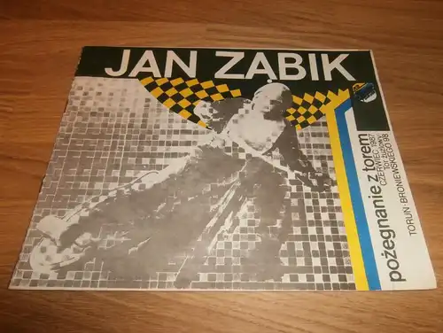 Speedway , Torun 22.06.1987 , Hans Nielsen Rennprogramm , Programmheft , program