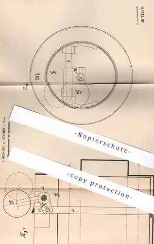 original Patent - J. Missong , Höchst / Main , 1892 , Flüssigkeitsmesser mit Schwimmer | Zapfanlage , Ausschank , Bier