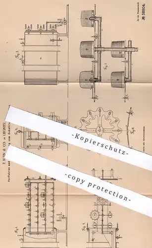 original Patent - F. Klein & Co. , Liegnitz , 1886 , Dekatieren von Hüten | Hut , Hüte , Hutmacher , Modist , Filzhut !