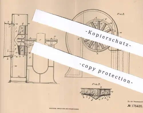 original Patent - Samuel Cleland Davidson , Sirocco Engineering Works , Belfast Irland , 1903 , Ventilator , Zentrifuge