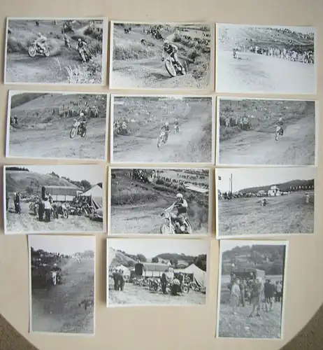 original Fotos , Teterow - Bergring , Moto Cross 60/70er Jahre - Grasbahn -  Motocross !!!