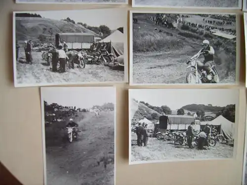 original Fotos , Teterow - Bergring , Moto Cross 60/70er Jahre - Grasbahn -  Motocross !!!