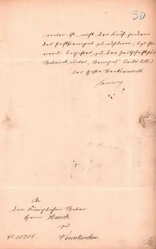 Dokument Adel , Neunkirchen b. Ottweiler ,1885 , Saarbrücken , königlicher Notar !!!