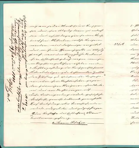 Dokument Adel , 8 seitiger Steigbrief , Peter Charrois in Waldmohr b. Kusel 1879 !!!