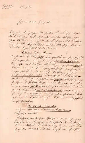 Dokument Adel , Glückstadt 1855 , v. Schirach , C.J. Herzbruch , A.D. Jensen !!!