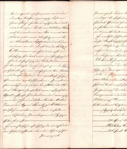Dokumente , M. Mehl zu Rommerskirchen b. Grevenbroich 1850 , V. Boffers zu Dormagen , 12 seitig !!