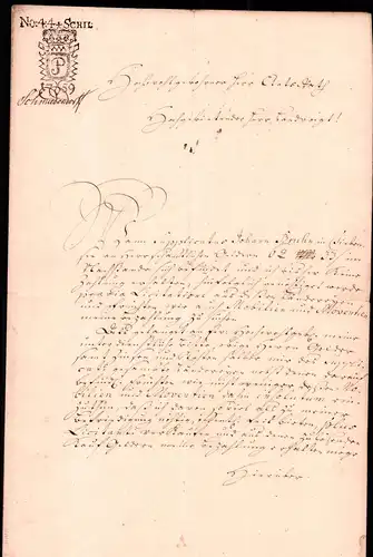 Dokument Adel , Neunkirchen b. Ottweiler ,1759 , Landvoigt , Anthon Viethen !!!