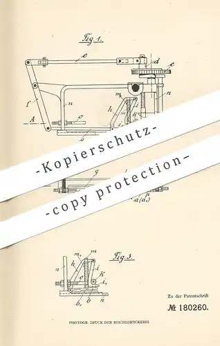 original Patent - Rittershaus & Blecher , Barmen Unterbarmen 1906 | Ausbreitung per Zange an Flecht- u. Klöppelmaschine