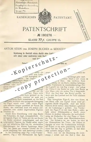 original Patent - Anton Stein , Joseph Bucher , Kenneth , California , USA , 1905 , Spielzeug , Laufrad | Lenkstange