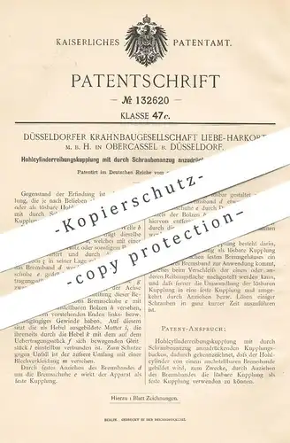 original Patent - Düsseldorfer Krahnbaugesellschaft Liebe Harkort mbH , Oberkassel , Düsseldorf | Kupplung | Eisenbahn