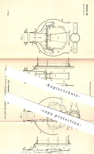 original Patent - Dugald Drummond , Surbiton , Surrey , England , 1901 , Funkenfänger für Lokomotiven | Eisenbahn !