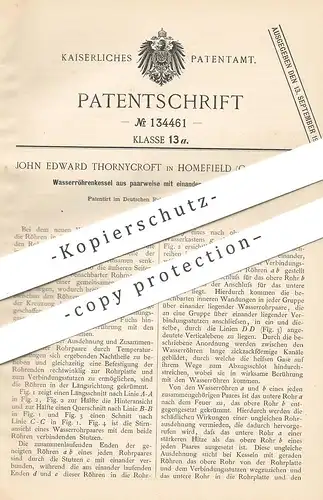 original Patent - John Edward Thornycroft , Homefield , Chiswick , England , 1900 , Wasserröhrenkessel | Kessel !!!