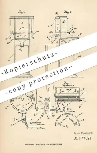 original Patent - Heinrich Huhn , Pforzheim , 1905 , Speisäule für zahnärztliche Zwecke | Zahnarzt | Spülung | Medizin