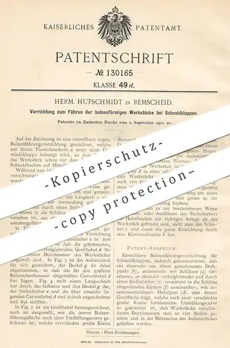 original Patent - Herm. Hufschmidt , Remscheid , 1901 , Schneidkluppe | Kluppe , Messer !!!