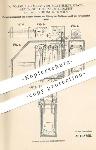 original Patent - A. Pollák , J. Virág , Vereinigte Elektr. AG , Budapest | Dr. F. Silberstein , Wien | Bild Entwicklung