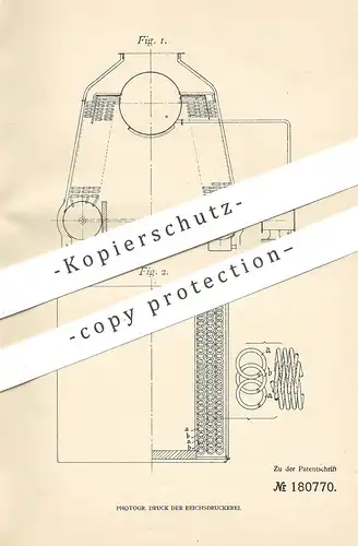 original Patent - Oswald Flamm , Berlin Charlottenburg , Friedrich Romberg | Wasserrohrkessel | Dampfkessel | Kessel