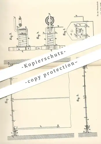 original Patent - Ignaz Maase , Schwientochlowitz , Oberschlesien , Schlesien , 1892 , Lagerung für Vorhang - Stange