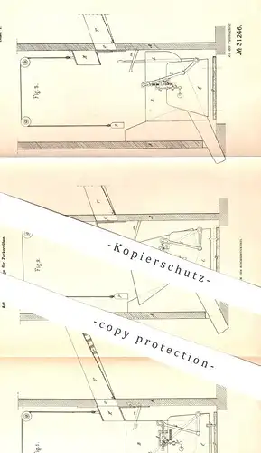 original Patent - Paul Frédéric d' Hennezel , Paris , Frankreich  1884 , Waage für Zuckerrüben | Rüben , Zucker | Waagen