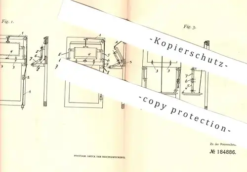 original Patent - Paul Fröhlich , Köln / Ehrenfeld , 1906 , Oberlichtfenster zum Herunterlassen | Fenster , Fensterbauer