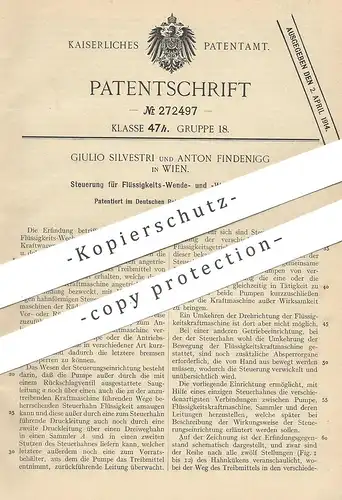 original Patent - Giulio Silvestri , Anton Findenigg , Wien , Österreich , 1912 , Steuerung für Getriebe | Motor , Auto