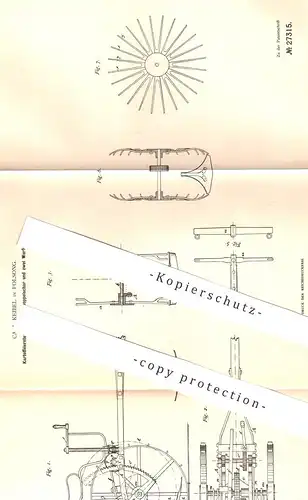 original Patent - Carl Keibel , Folsong , 1883 , Kartoffelerntemaschine mit Doppelschar | Kartoffel - Ernte | Landwirt