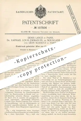original Patent - Denis Lance , Dr. Raphael Louis Emmanuel de Bourgade , Enghien , Léon Schmitz , Paris | Gas - Ofen