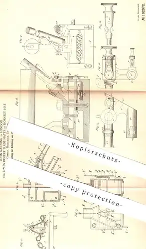 original Patent - John Manning , London , James Robert Slade Hayes | Hornsey Rise , England | Plätteisen , Bügeleisen