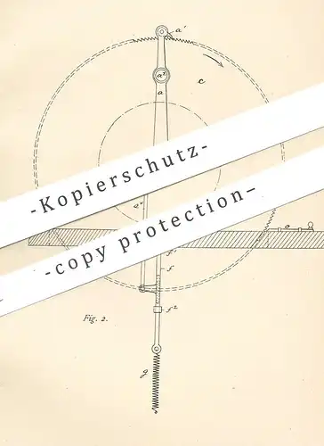 original Patent - Oskar Rob. Fischer , R. Bruckenhaus , Hagen , 1888 , Zeilen-Schaltung an Typenschreibmaschine | Druck